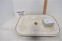 Ironstone Tray & Small Plates