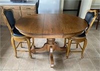 Oak Table w/ Two Chairs