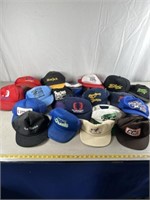 Vintage advertising trucker hats and baseball