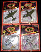 (4) Road Champs Diecast Flyers Planes on Card