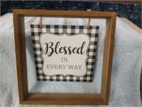 Blessed in Every Way Decorator Hanging Sign-8"x8"