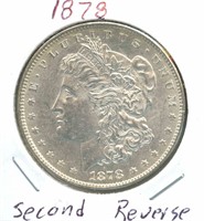 1878 Second Reverse Morgan Silver Dollar