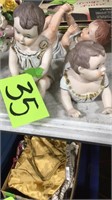 Collectible child figurines. Piano babies