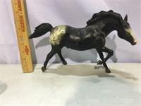 Plastic Molded Black Appaloosa Horse