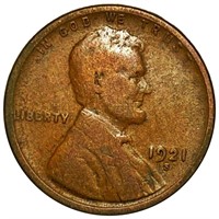 1921-S Lincoln Wheat Penny NICELY CIRCULATED