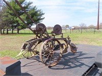 ANTIQUE TWO BOTTOM PLOW