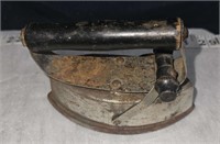 old small cast iron iron