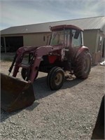Case IH JX 95 cab loader tractor