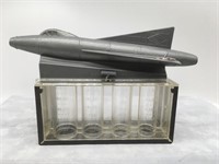 Vintage Wolverine Toy Jet BOMBS AWAY Coin Bank