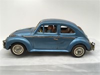 Vintage Metal Bandai Bump N Go Volkswagen Beetle