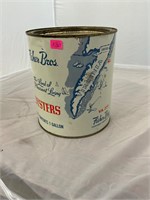 Fisher Bros 1 Gallon Oyster Can