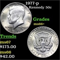 1977-p Kennedy Half Dollar 50c Grades GEM++ Unc