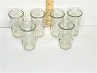 6 Vintage Juice Glasses