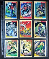 (9) 1991 IMPEL MARVEL SUPER HERO CARDS