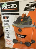 Rigid12g. We/dry shop vac