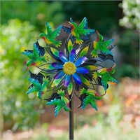 Hummingbird Wind Spinner  Metal Outdoor Wind Sculp