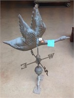 Vintage copper Canadian goose weathervane