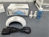 Lot with Gelish Mini Curing Light &