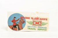 B-A (BOWTIE) WELCOME TO OUR GUESTS S/S ADVERTISING