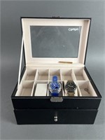 Watch Case with 2 Watches