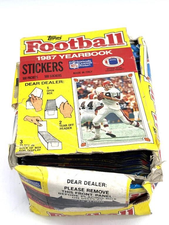 Topps Football 1986 Yearbook Stickers in Unopened