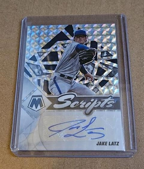 2022 Jake Latz Mosaic Autograph Baseball Card