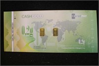 0.2 gram Gold Karat Pay Gold Currency