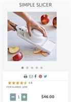 PAMPERED CHEF SIMPLE SLICER - HANDHELD FOOD