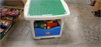 Kids Lego Bench with Legos