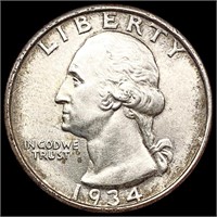 1934-D Washington Silver Quarter CLOSELY