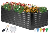 DTIG Galvanized Raised Garden Bed for Vegetables F