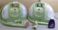 2x Little Bissell Little Green Portable Cleaners