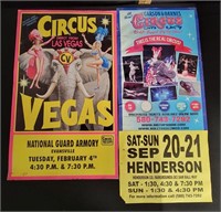 Vtg Circus Posters - Evansville/Henderson
