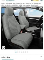 GIANT PANDA Car Seat Covers Full Set Custom