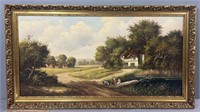 Country Landscape Oil Painting on Canvas