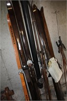 ASSORTMENT OF SKIS & POLES