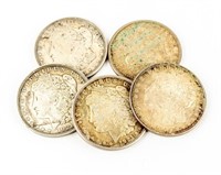 Coin 5 Morgan Silver Dollars-XF