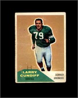 1960 Fleer #95 Larry Cundiff VG to VG-EX+