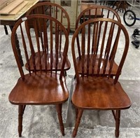 Late 20th Century Four Windsor Style Side Chairs