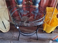 C- Pretty Glass Top Table