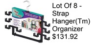 New Lot Of 8 - Strap Hanger(Tm) Organizer
