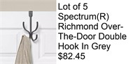 New Lot Of 5 Spectrum(R) Richmond Over-The-Door Do
