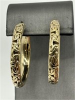 Sterling & Gold Vermeil Byzantine Earrings