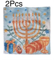 Happy Hanukkah Menorah Star of David Throw P