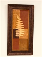framed leaf art
