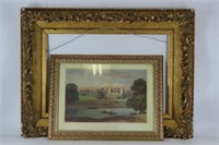 Gilt Frame & Colored Etching