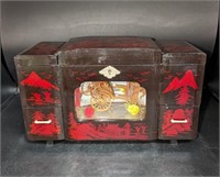 Vintage Oriental Jewelry Music Box