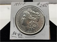 1891-P Morgan Silver Dollar