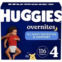 Huggies Overnight Diapers - Size 4 - 116ct