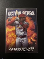 Jordan Walker Action Stars Rookie Card